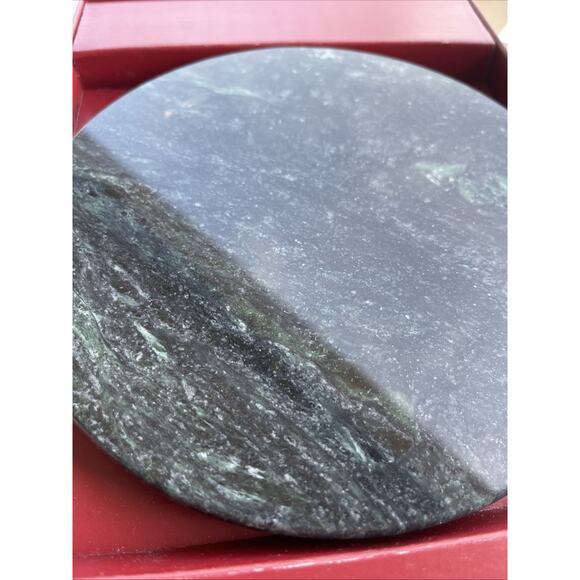 NEW ARTHUR COURT Rope Cheese‎ Knife 2 Pc Set With Green Marble Plate Charcuterie - Picture 6 of 7